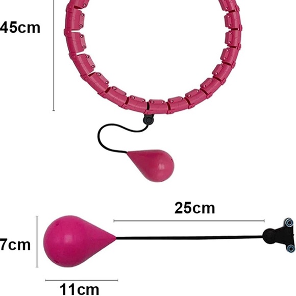 NIB✨WEIGHTED HULA HOOP , PINK - Picture 4 of 15